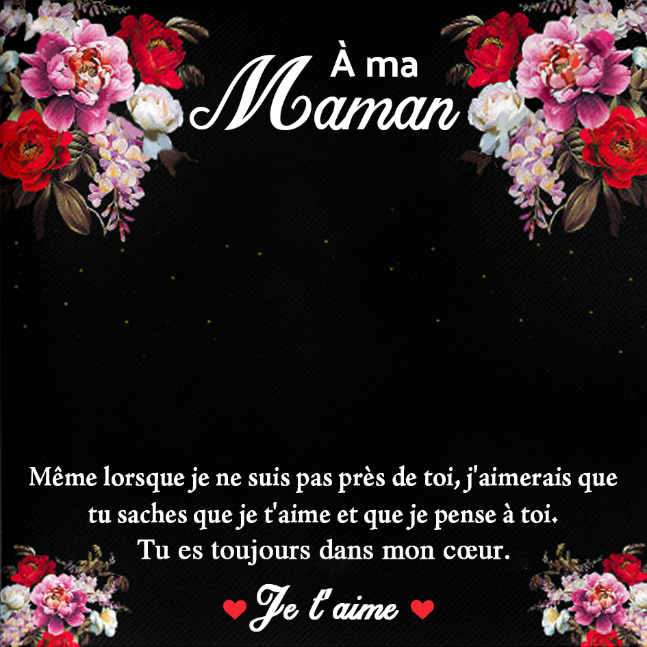 À ma Maman - Carte avec coffre cadeau