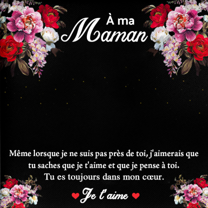 À ma Maman - Carte avec coffre cadeau