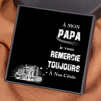 À mon Papa - Carte avec coffre cadeau