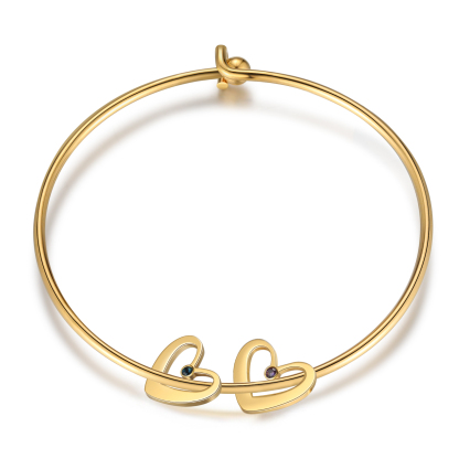 2PCS Coffret Cadeau À Maman - Collier Pendentif Arbre de vie Arbre et Bracelet Pierre Personnalisé avec 2 Prénoms et Pierres de Naissance | Jessemade