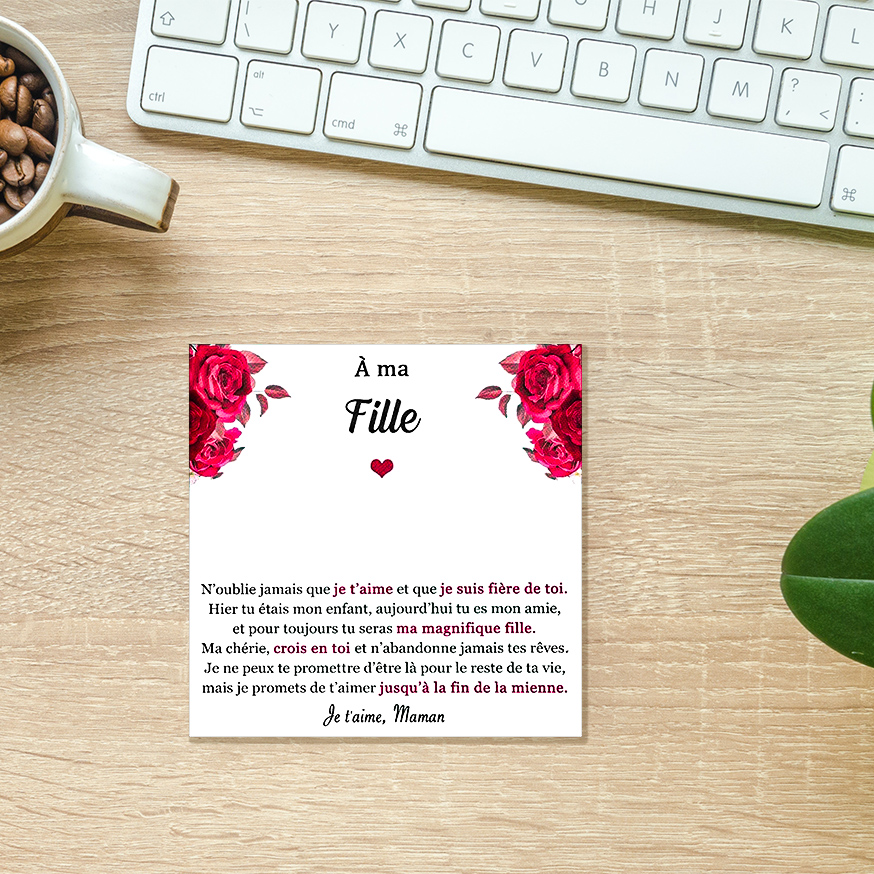 À ma Fille - Carte de Cadeau