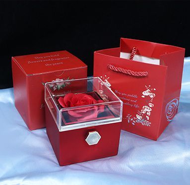 Jessemade FR Boîte Rose Éternelle coffret cadeau