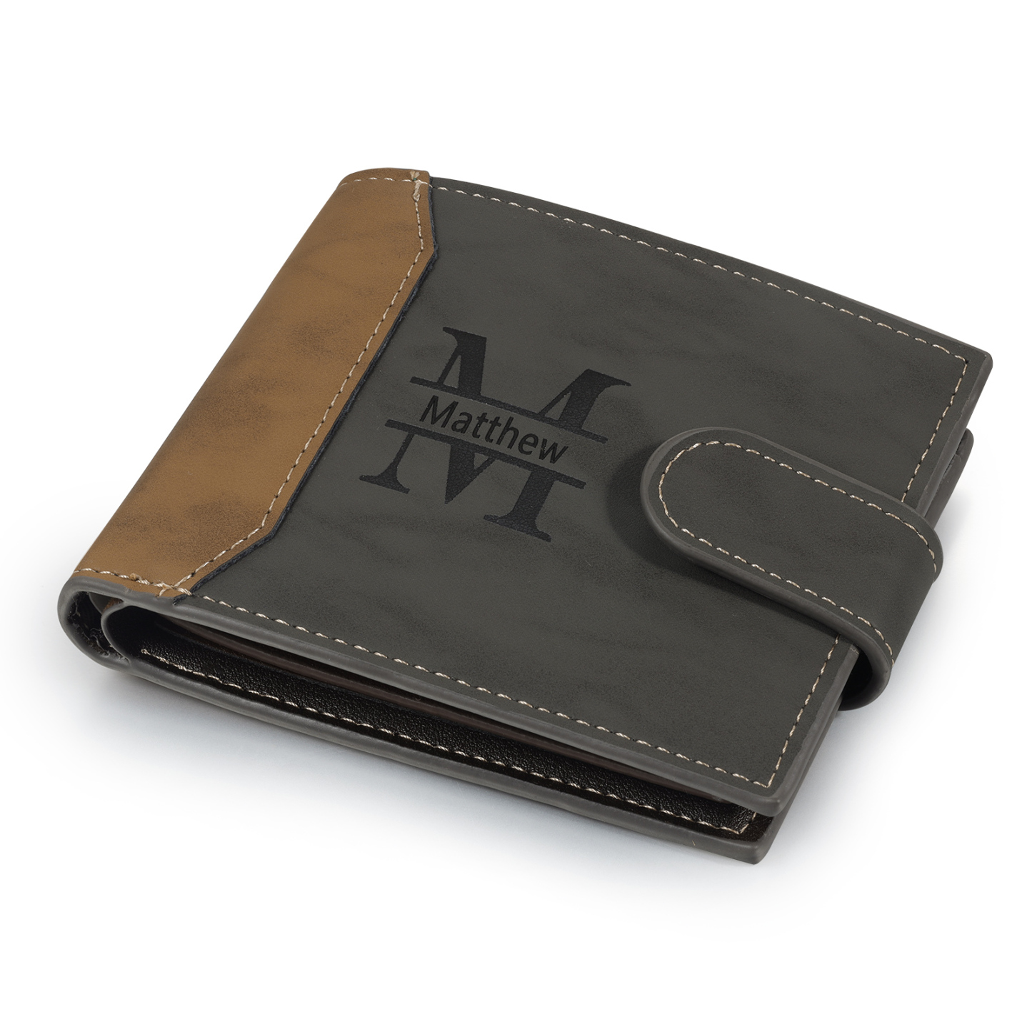 Portefeuille Classique 1 Prénom et Lettre Personnalisés avec Photo Porte-Monnaie Carte