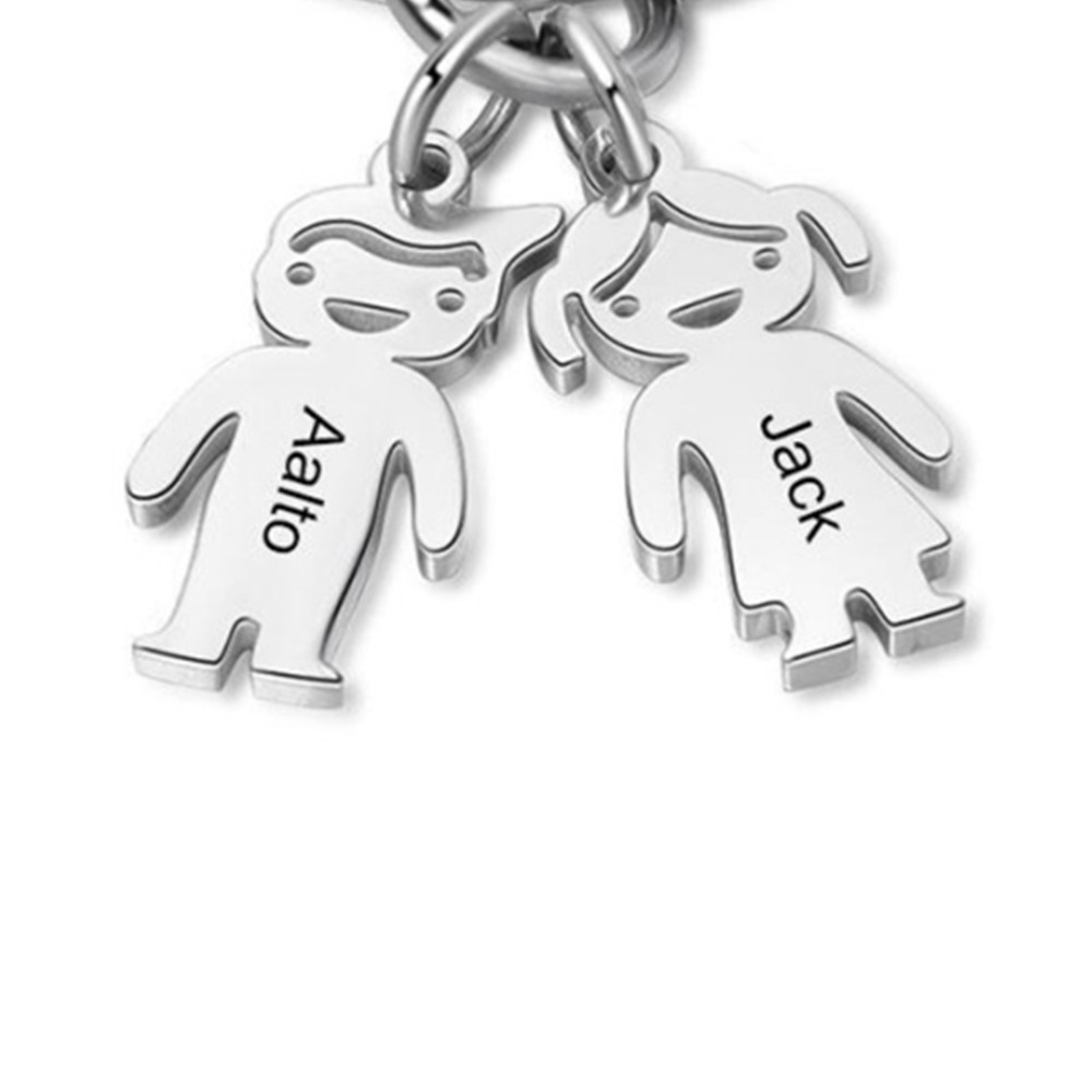 Breloques Enfant Gravé Pour Bracelet et Porte-Clés et Collier