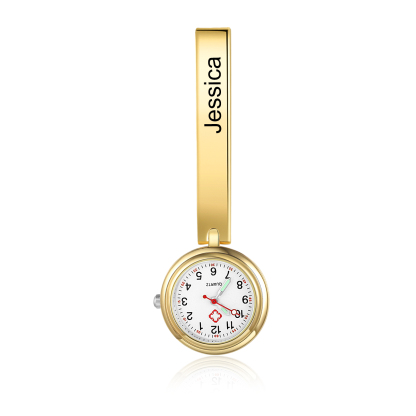 Montre de poche Infirmière Prénom Personnalisé
