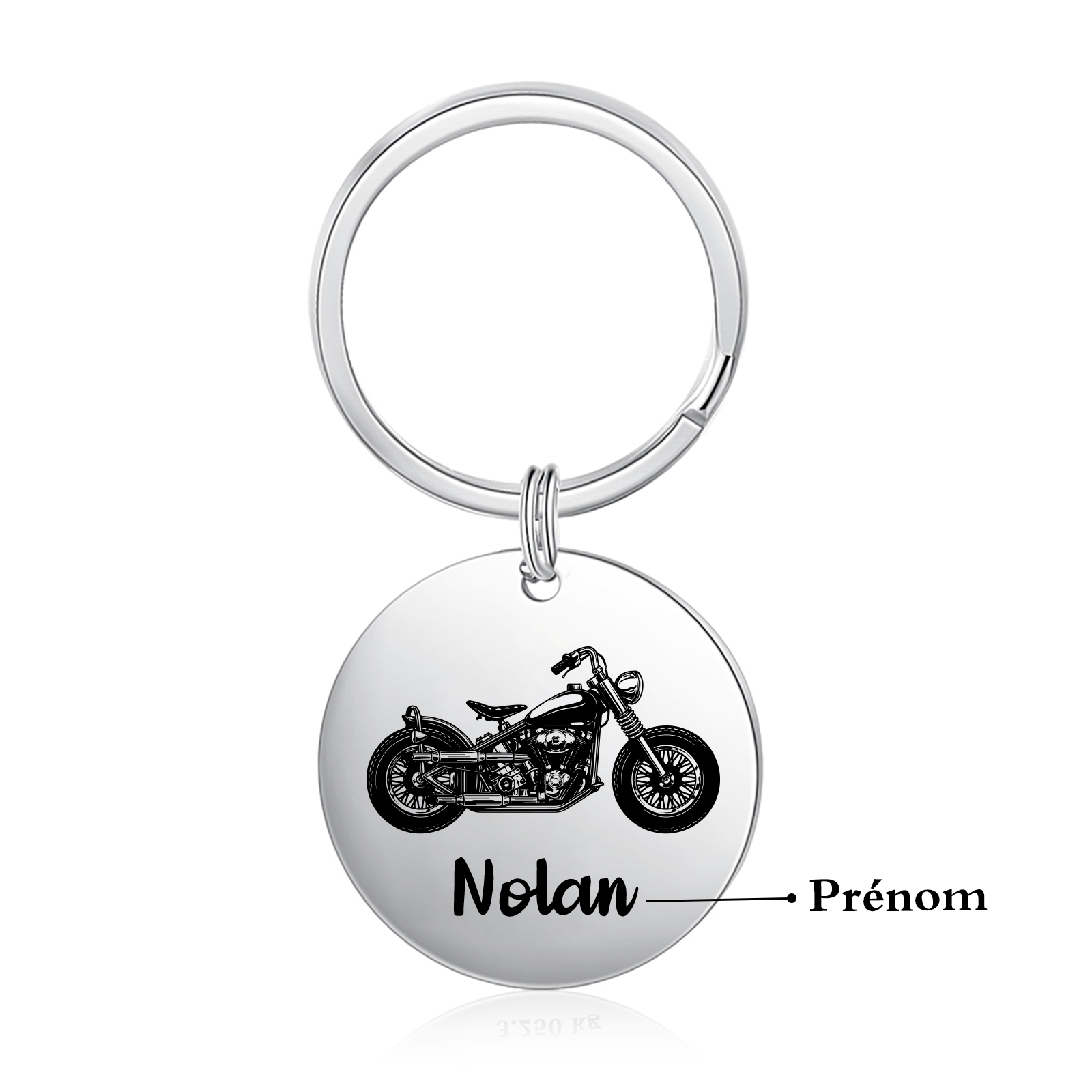 À mon Homme - Porte-Clés Moto 1 Prénom Personnalisé｜Jessemade