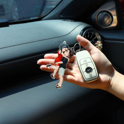 Porte-Clés 2 Prénoms Personnalisés Pour Couple | Jessemade