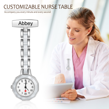 Montre de poche Infirmière Prénom Personnalisé