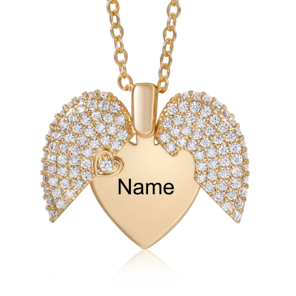 Collier ouvert Prénom Personnalisé Pendentif