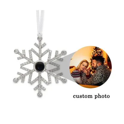 Décoration neige avec Pierre de projection photo Personnalisé Cadeau Noël | Jessemade