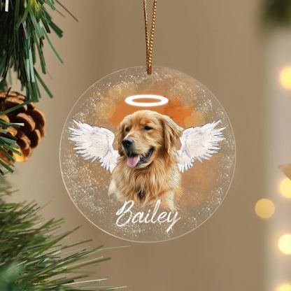 Ornements de Noël Acrylique 1 Prénom Personnalisé Cadeau Commémoratif | Jessemade