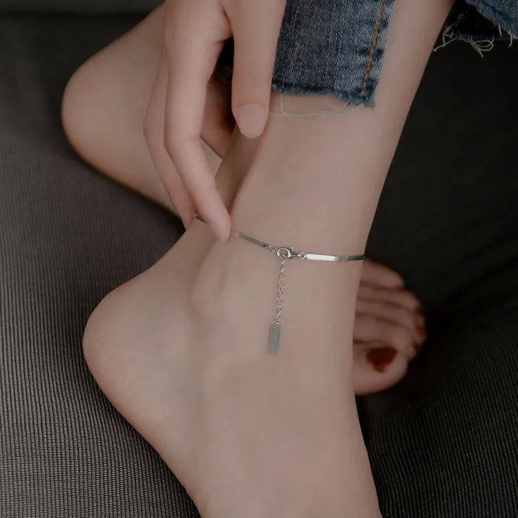 [Copy]Bracelet de Cheville Double Rang avec Perles et Symbole Infini pour Femme | Jessemade