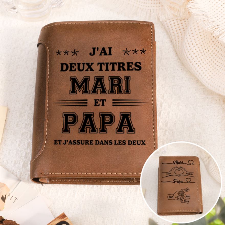 Portefeuille Papa Mon Héros | Le Petit Fermier