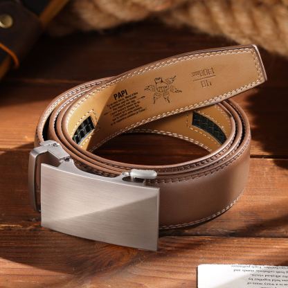 À mon Papi - Ceinture en Cuir Personnalisé avec 2-6 Prénoms et Poings Cadeau Fête des Grands-Pères | Jessemade