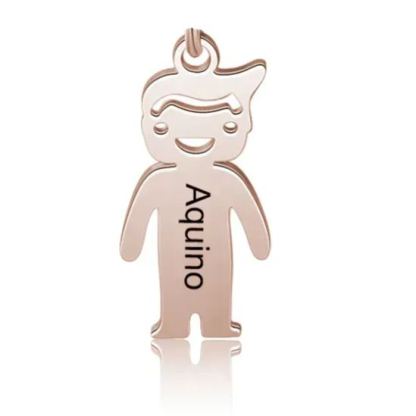 Breloques Enfant Gravé Pour Bracelet et Porte-Clés et Collier