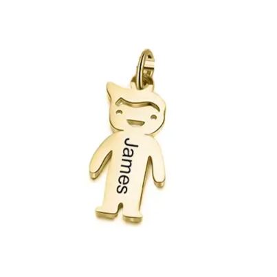 Breloques Enfant Gravé Pour Bracelet et Porte-Clés et Collier