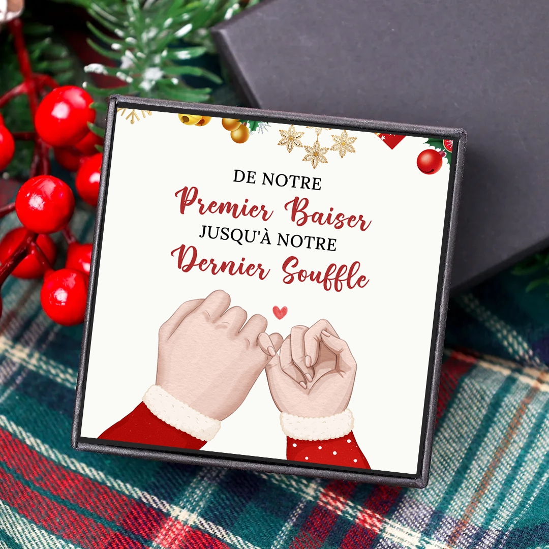 Carte de Noël Romantique, Promesse du Petit Doigt