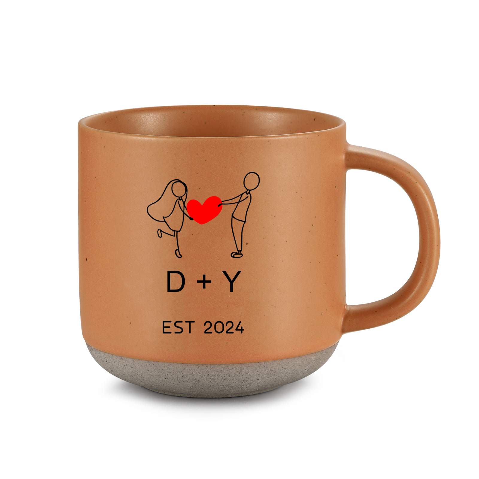 Mug en céramique personnalisé avec Nom - Cadeau d’anniversaire pour les couples | Jessemade