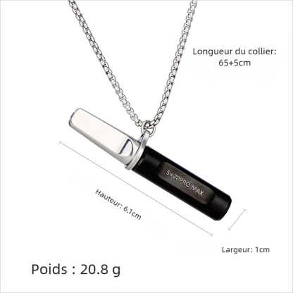 Collier de Respiration Anti-Stress Collier de Méditation Inox