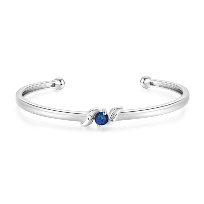 Bracelet personnalisé avec pierres de naissance, personnalisé avec 1 à 5 prénoms et pierres de naissance, jonc familial pour femme, cadeau pour la fête des Mères, anniversaire et Thanksgiving pour grand-mère, maman, épouse | Jessemade