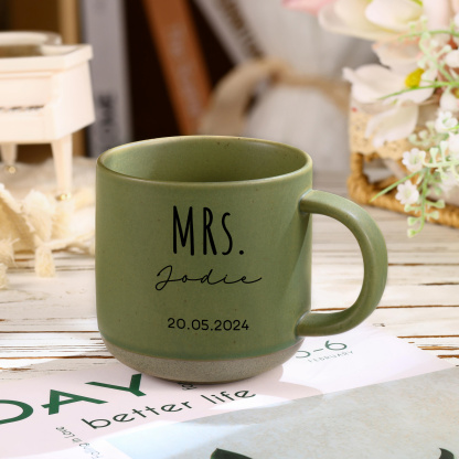 Mug en céramique personnalisé avec Nom - Cadeau d’anniversaire pour les couples | Jessemade