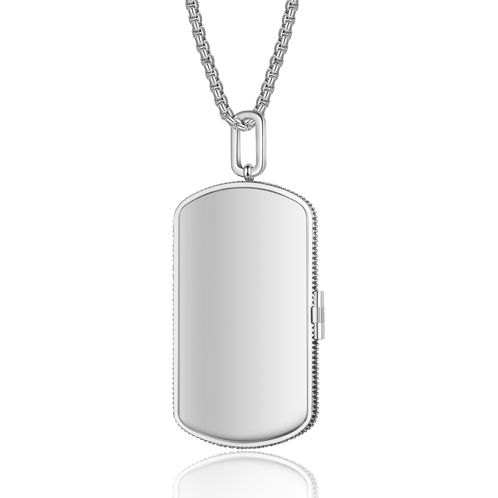 Collier médaillon photo personnalisable acier inoxydable