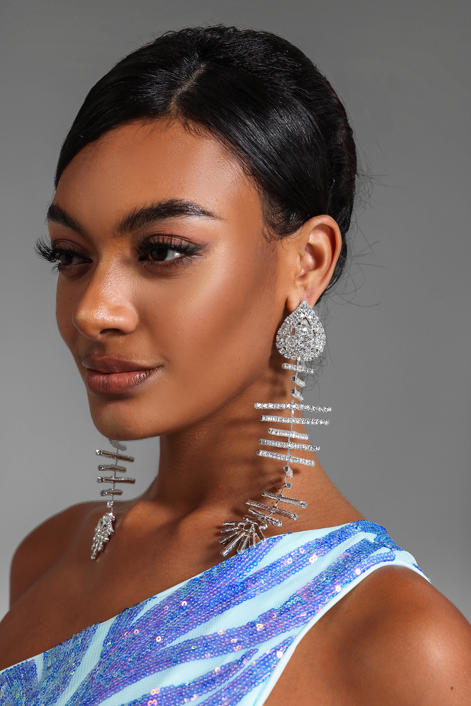 Faux Diamond Irregular Shape Earrings