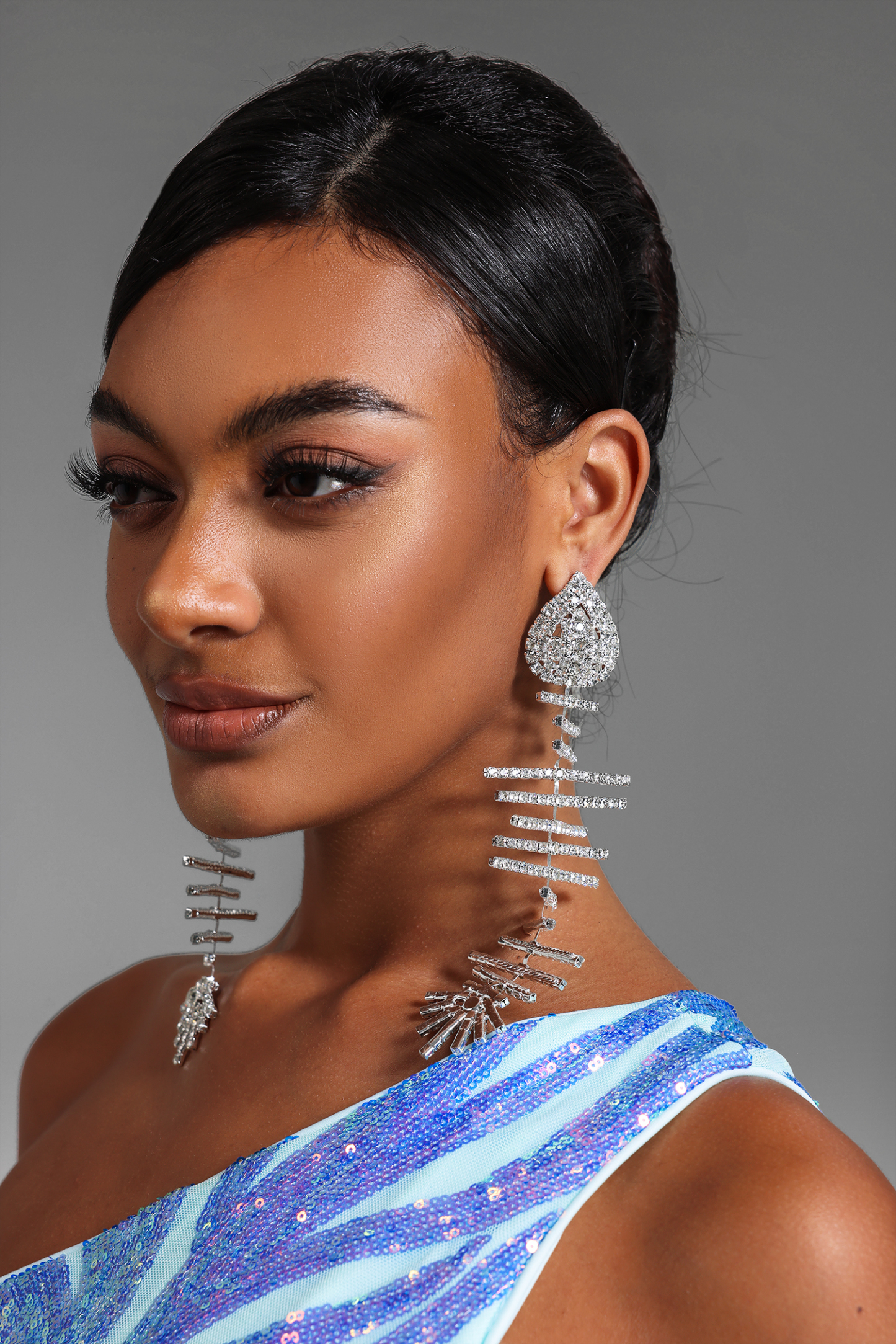 Faux Diamond Irregular Shape Earrings