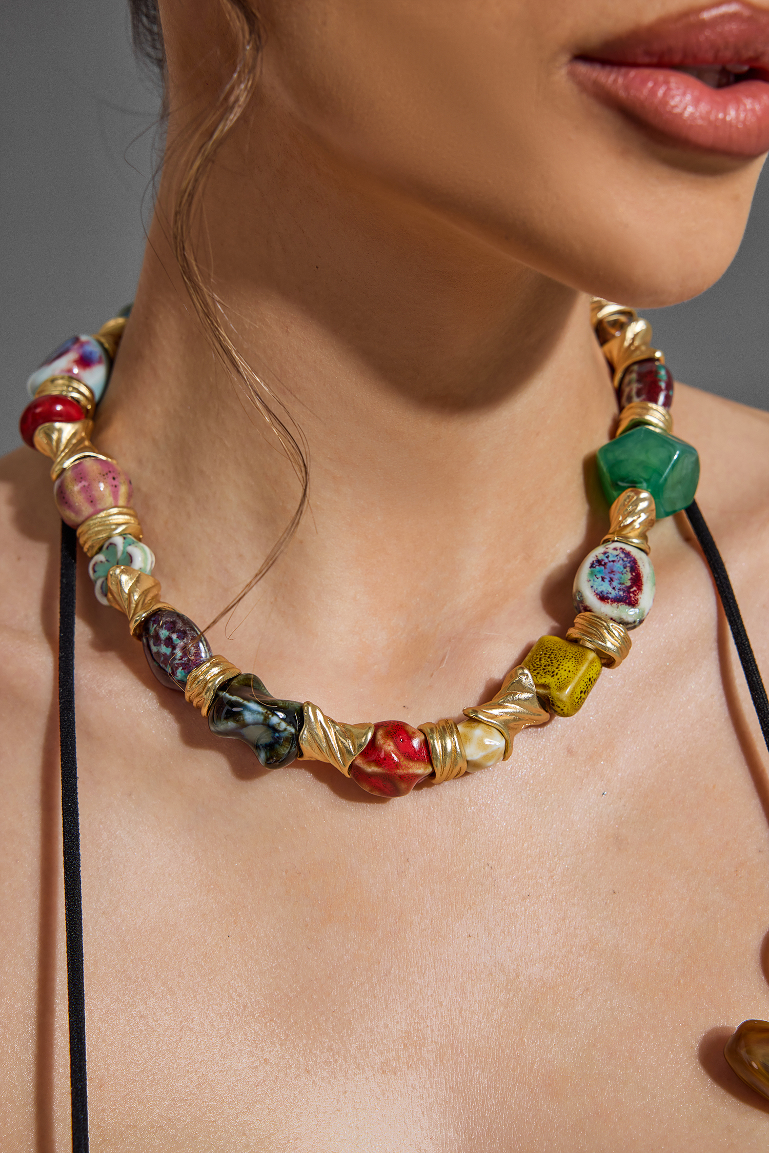 Ceramic Irregular Shape Necklace