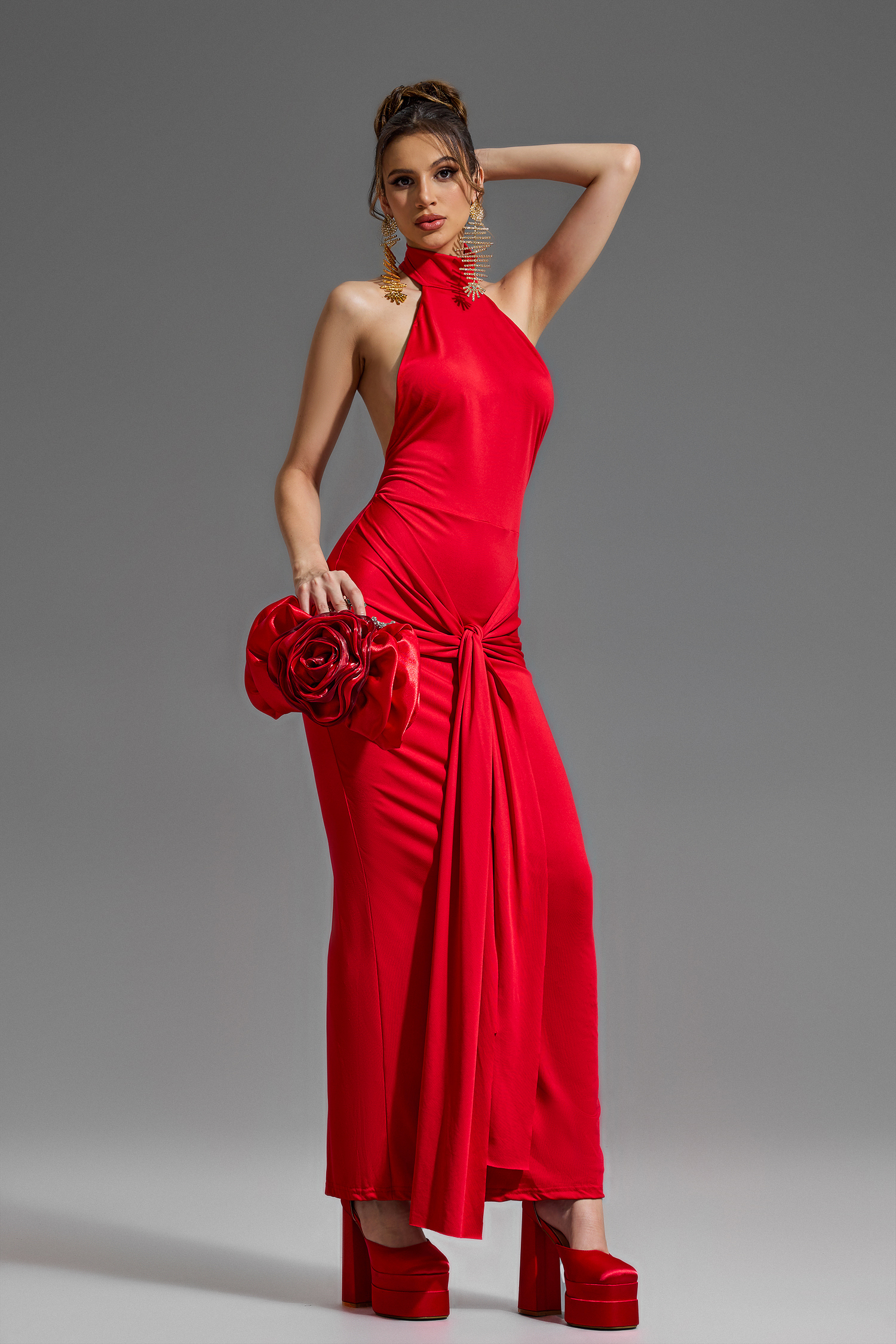 3D Flower Rhinestone Bag