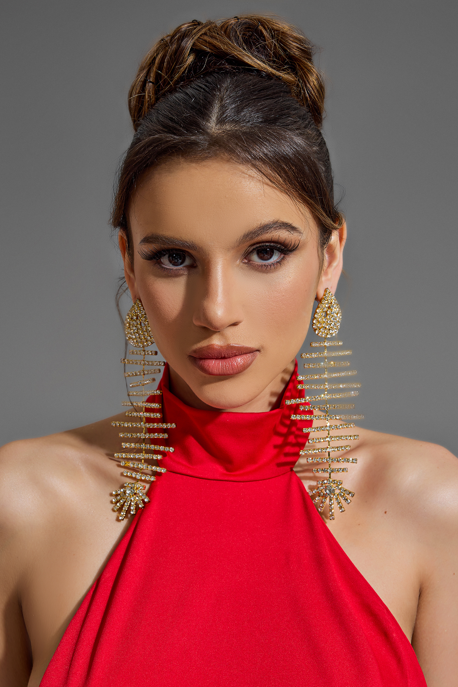 Faux Diamond Irregular Shape Earrings