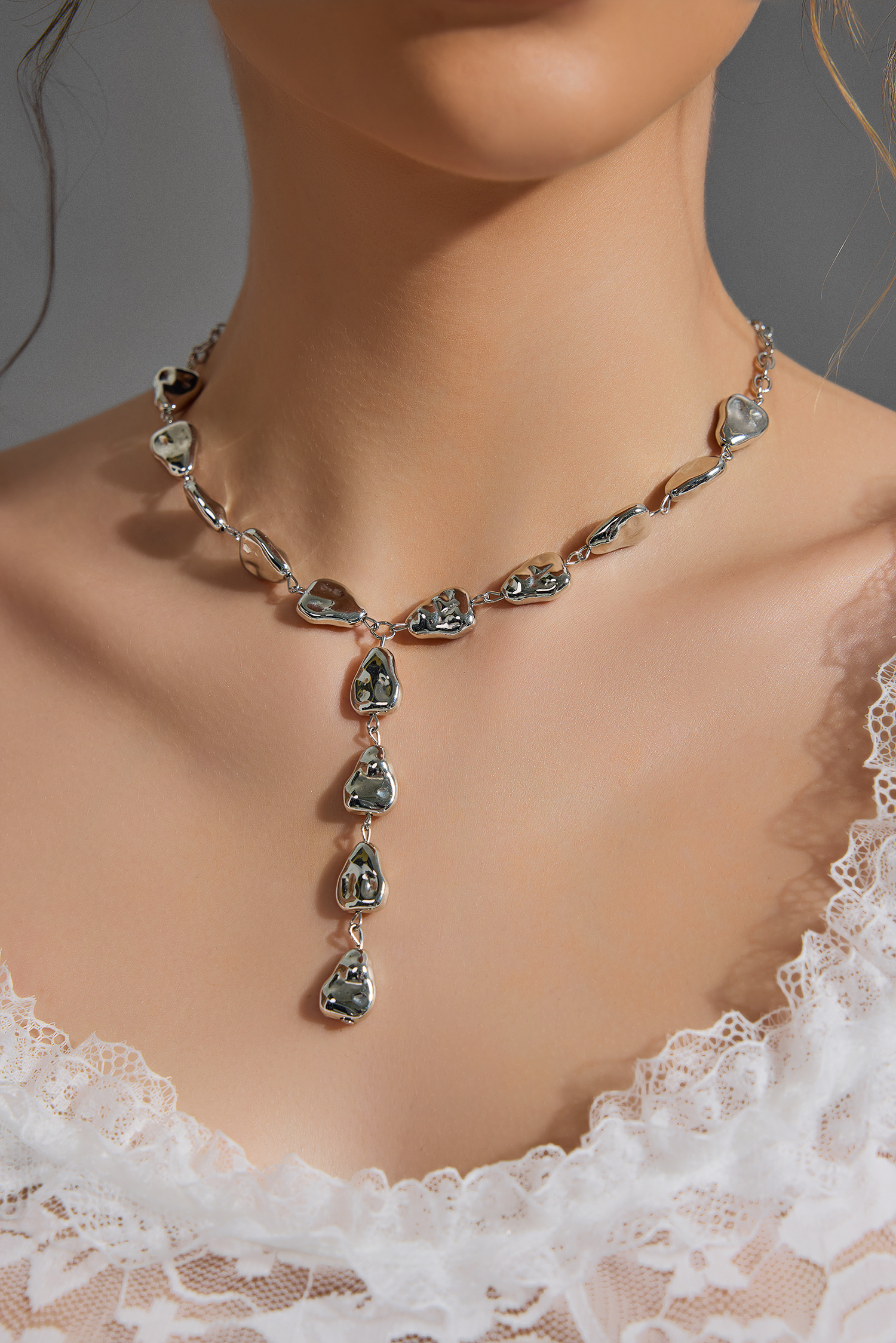 Metal Silver Necklace