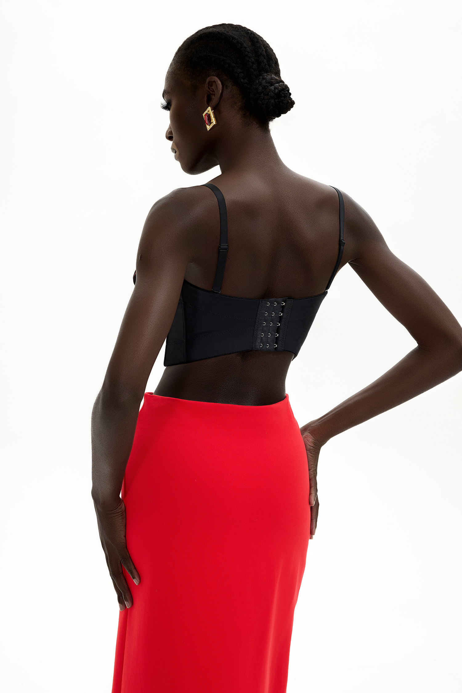 3D Flower Sweetheart Neck Slip Mini Top