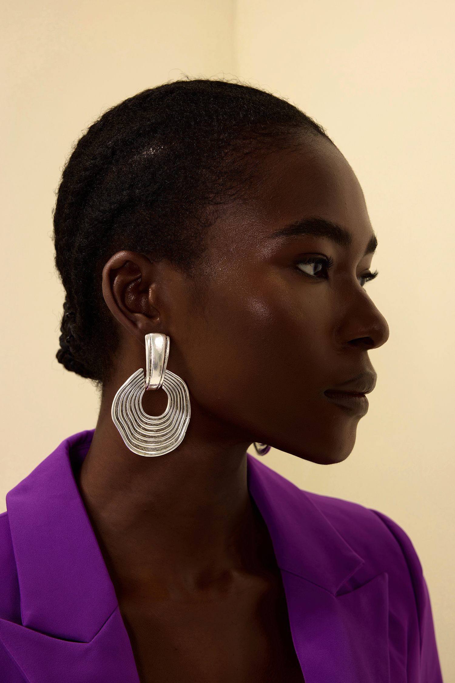 Metal Irregular Round Shape Earrings