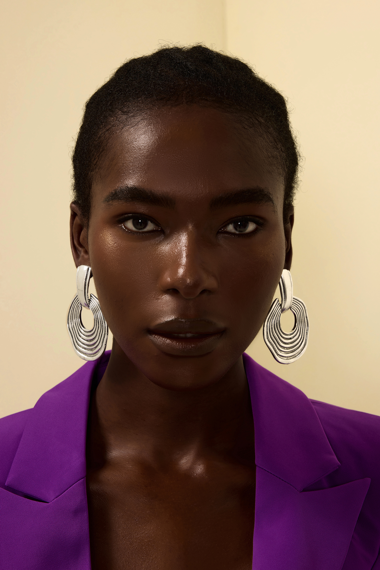 Metal Irregular Round Shape Earrings