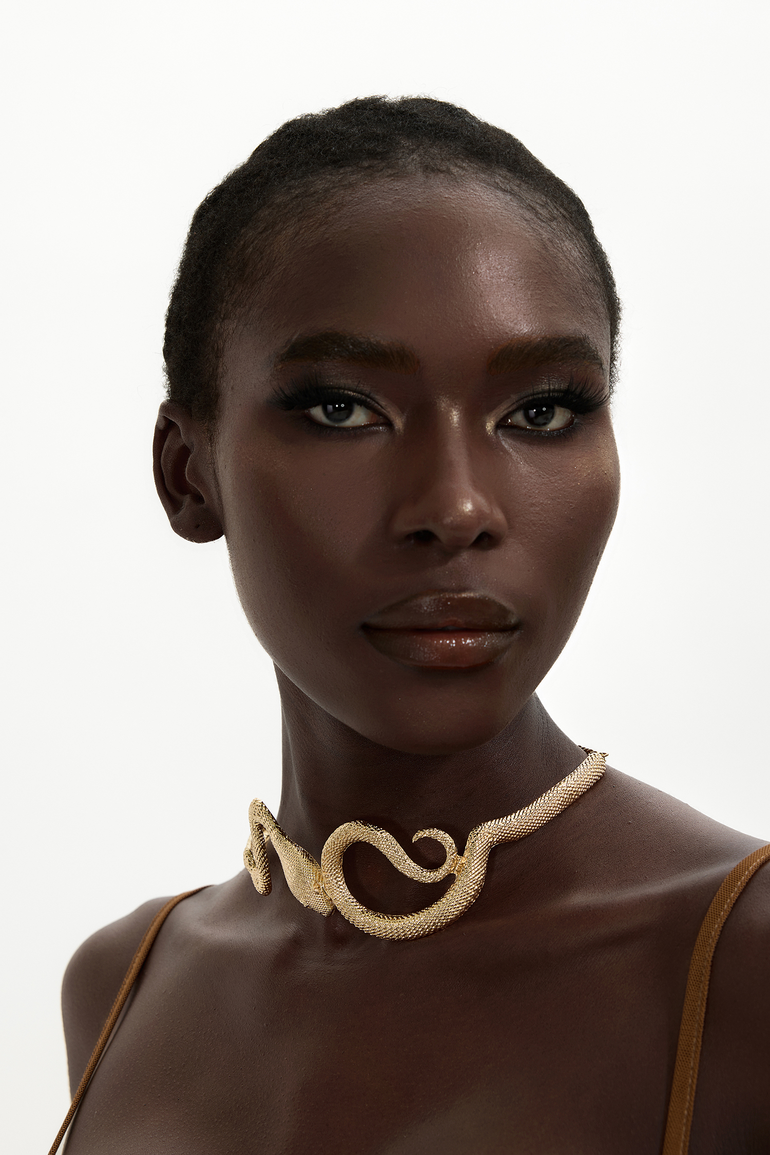 3D Snake Metal Necklace