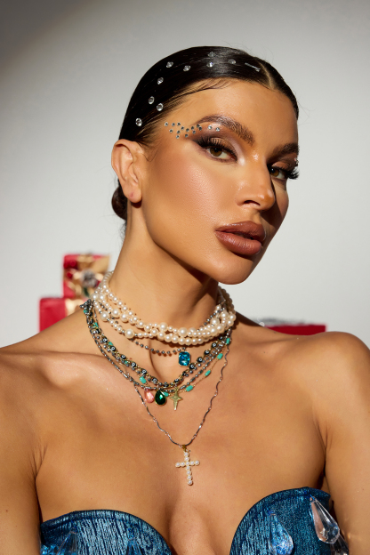 Faux Pearl Multi-Layered Necklace