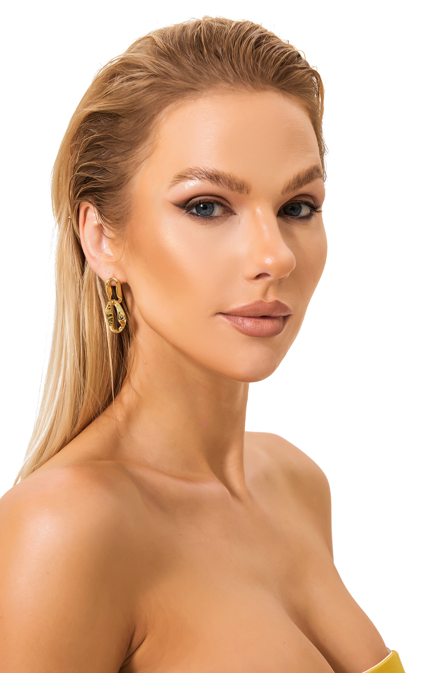 Double Twisted Chain Earrings