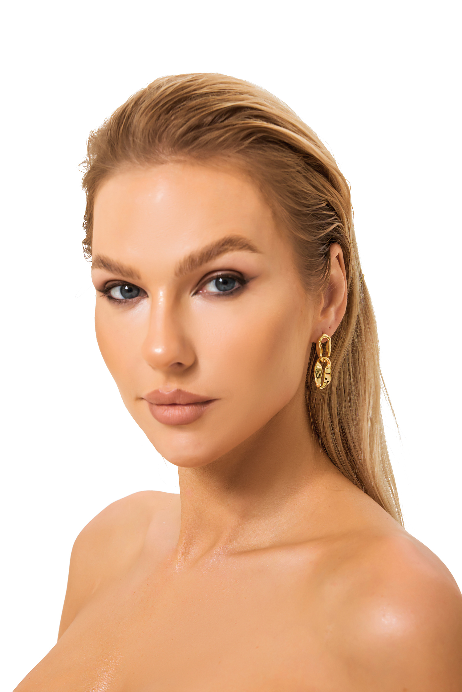 Double Twisted Chain Earrings