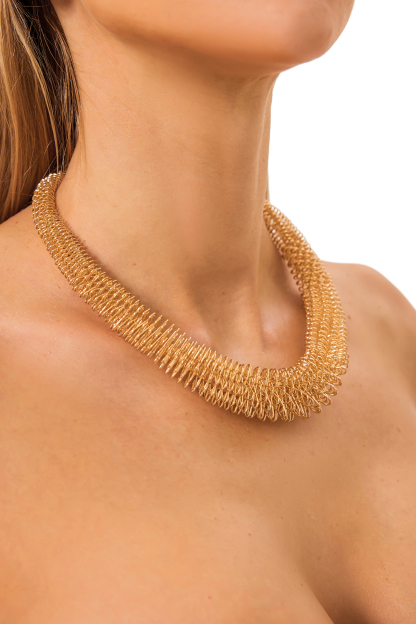 Gold Braided Necklace