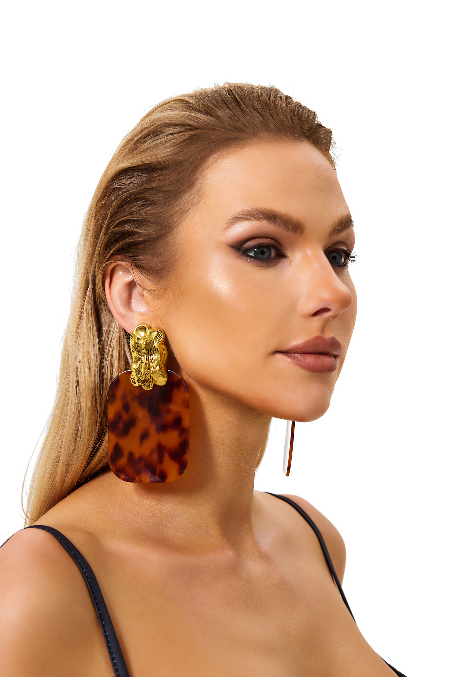 Resin Square Earrings