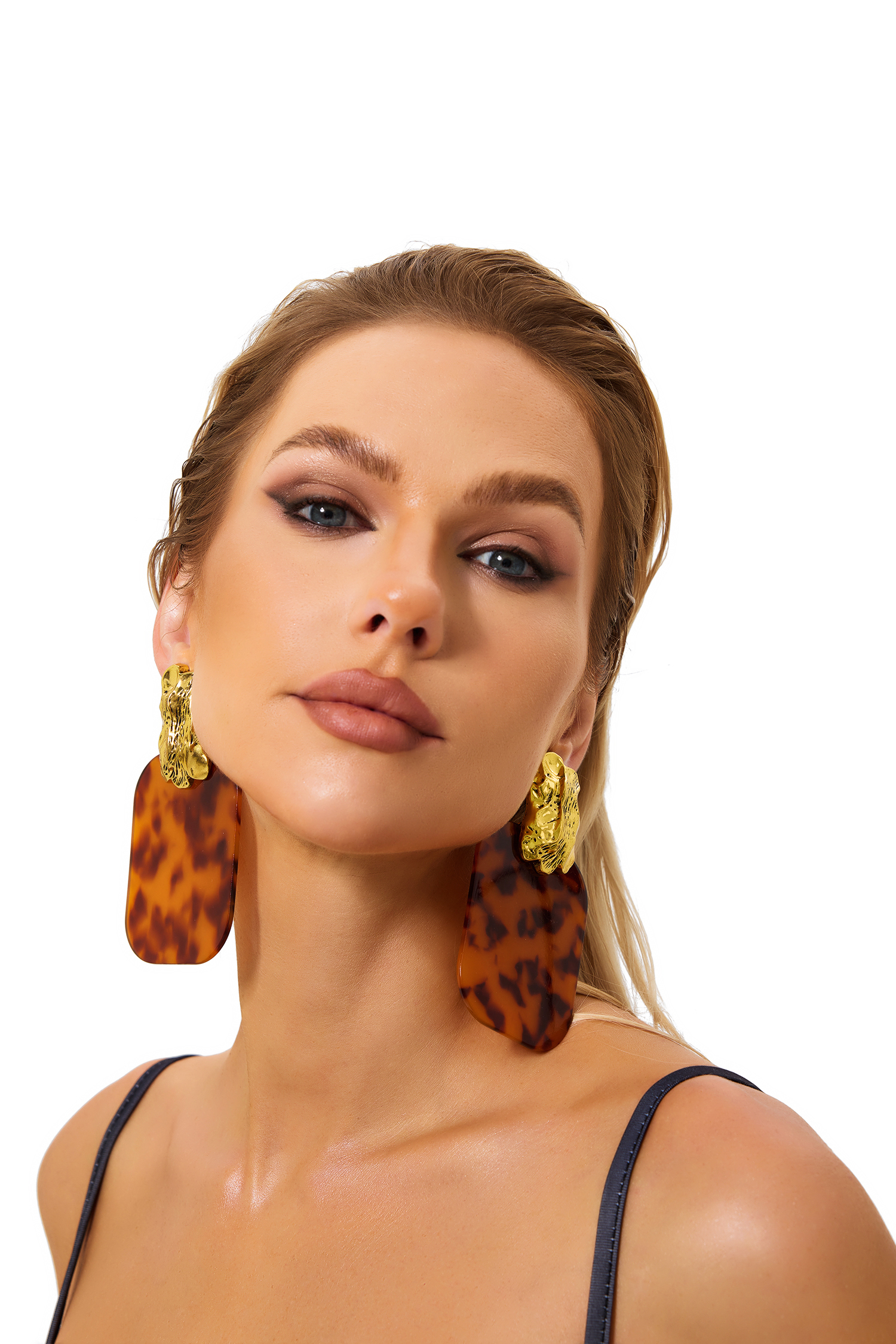 Resin Square Earrings