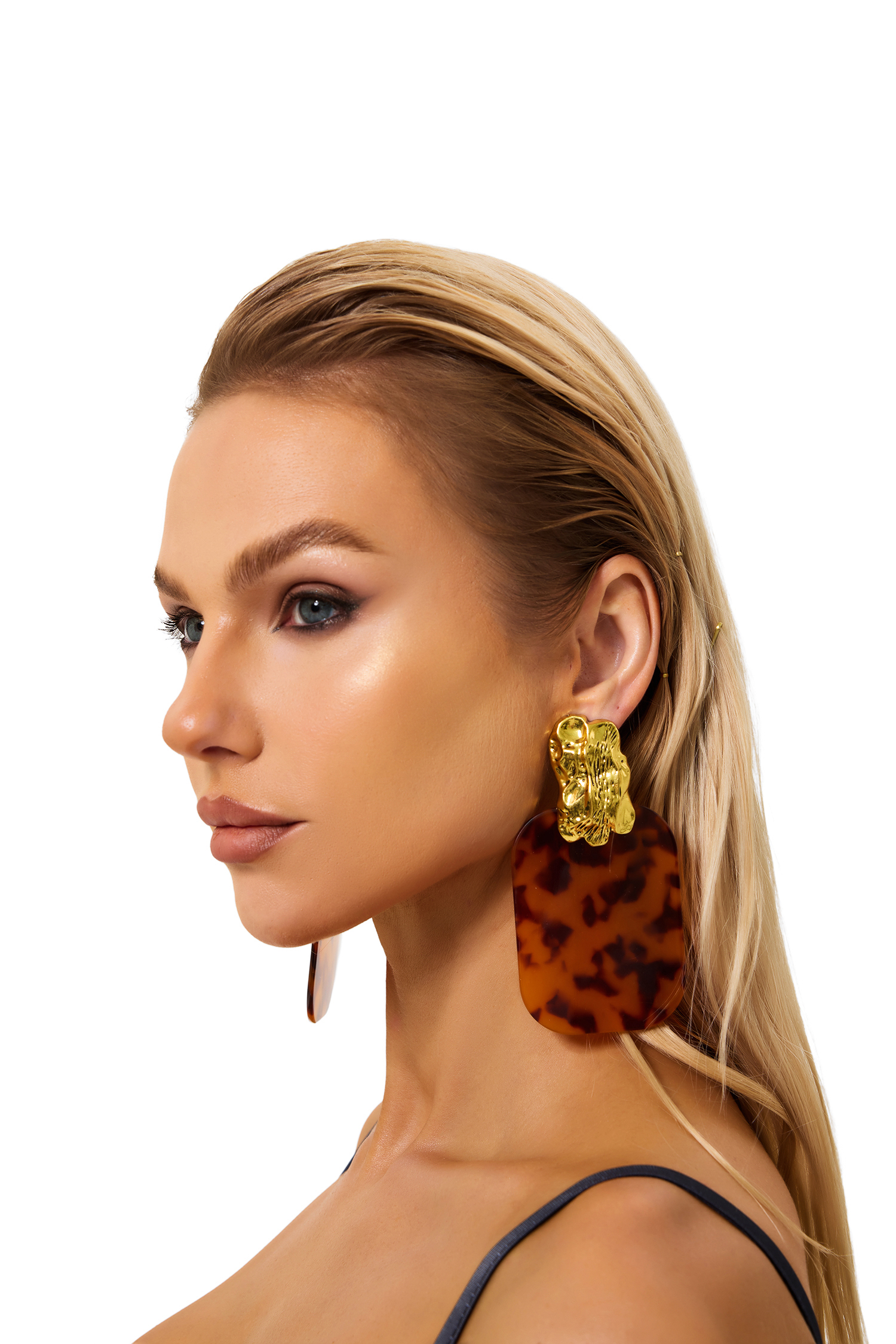 Resin Square Earrings