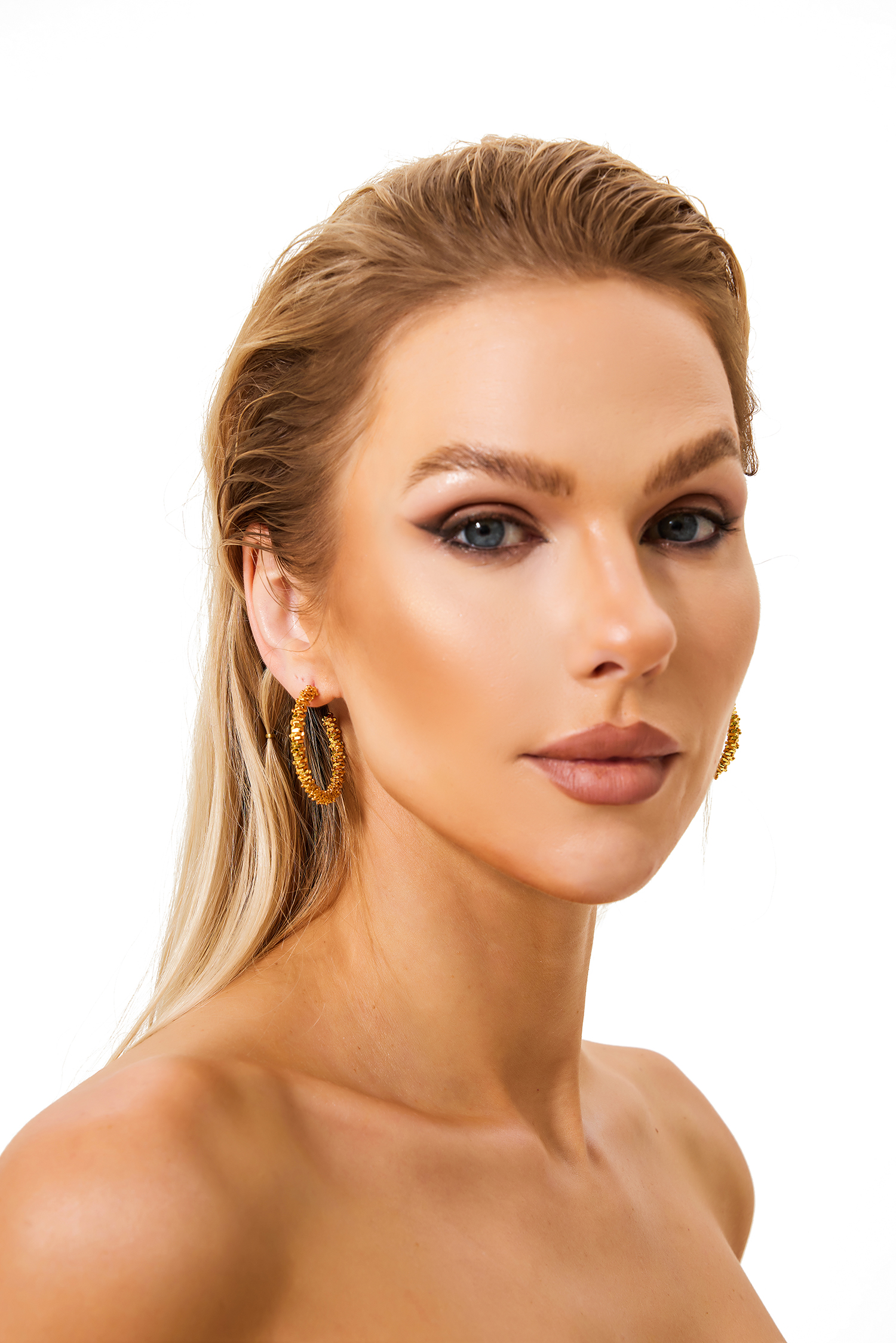 Metal Round Earrings