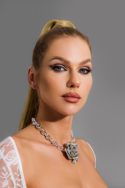 Metal Flower Necklace