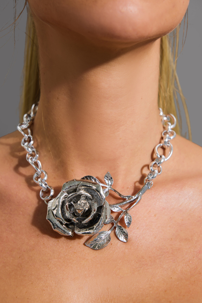 Metal Flower Necklace