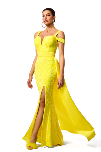 Satin Sleeveless Split Maxi Dress