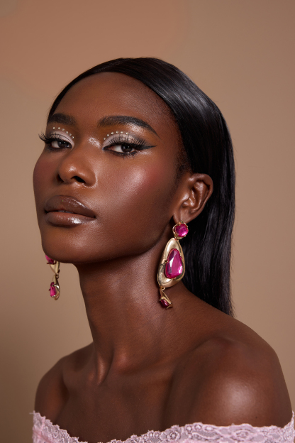 Faux Diamond Irregular Shape Earrings