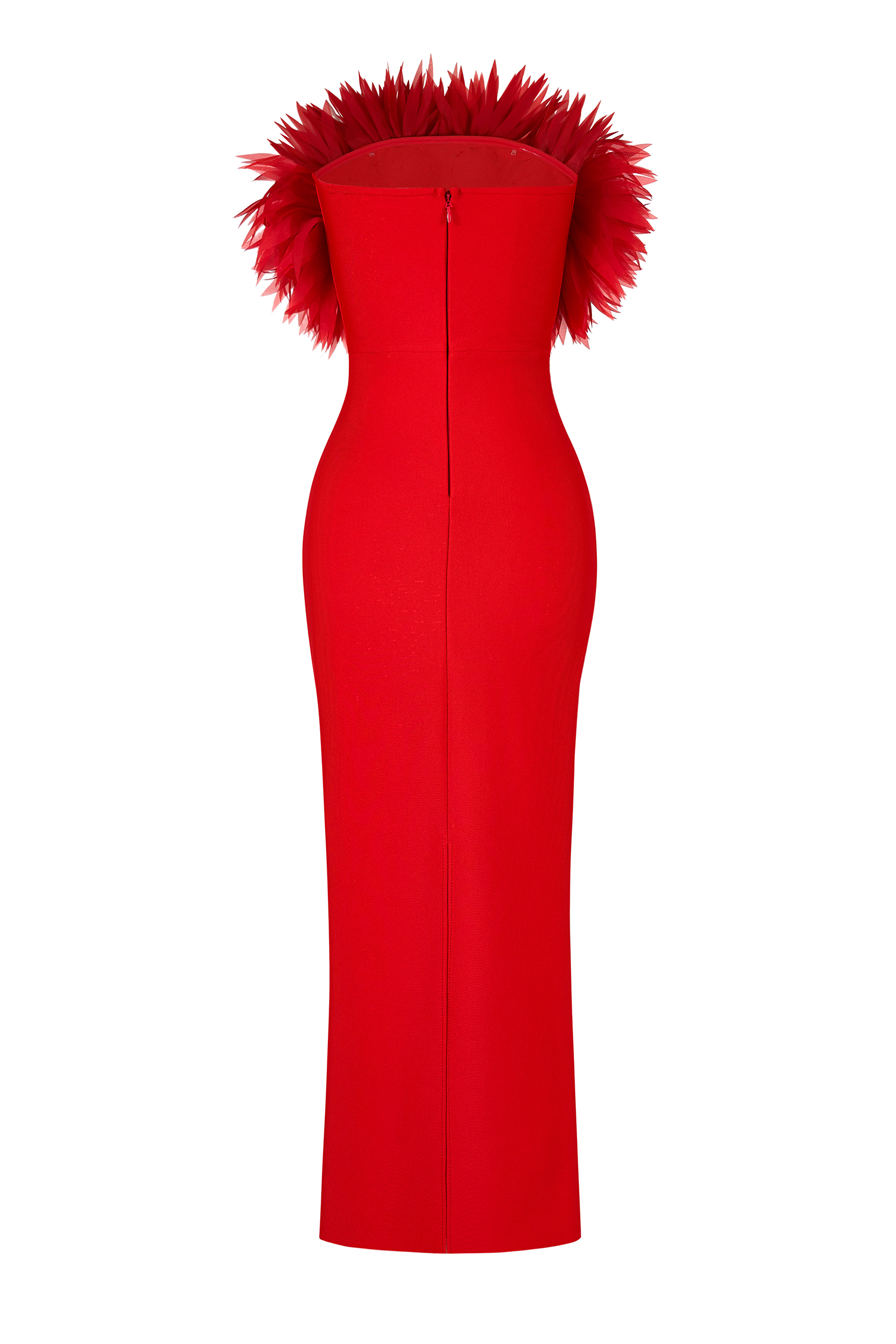 Bandage 3D Flower Off-Shoulder Maxi Dress