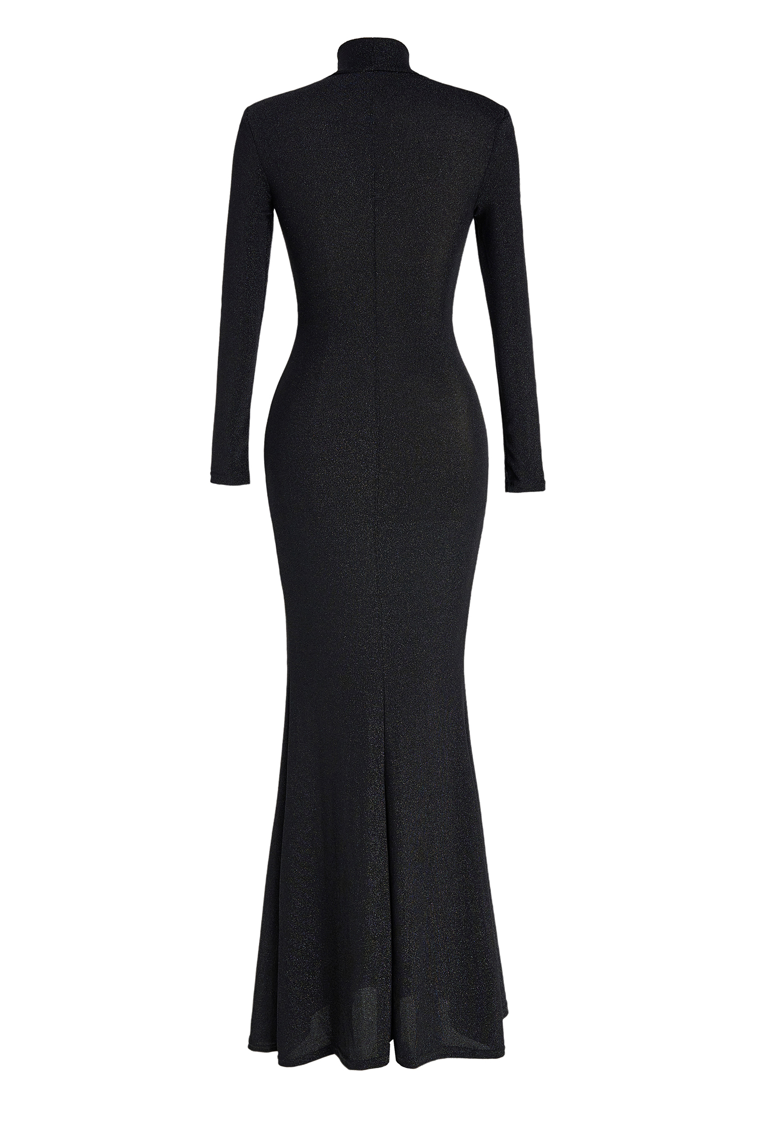 Luxury High Neck Cut-Out Maxi Dress